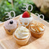 Sumerk 24PCS 30 Cupcake toppers Silver Glitter 30th Birthday Cupcake Picks Anniversary Party Decorations...