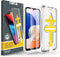 for Samsung A14 (2 Pack) 1 easy install frame Silk Print screen protector...