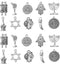 KitBeads 100pcs 10 Styles Jewish Charms Tibetan Jewish Hand of Fatima Religion Charms San Judas Star of David Jewish Star Charms for Jewelry Makin...