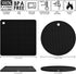 Silicone Trivets for Hot Dishes, Trivet Mat Hot Pads for Kitchen, Silicone Pot Holders for Kitchen, Trivets for Hot Pots and Pans, Heat Resistant ...
