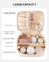 HBlife Travel Makeup Bag Portable Cute Leather Cosmetic Bag Large Make Up Bag Makeup Case Organizer Toiletry Bag for Women Girls with Handle and R...