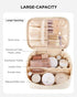 Makeup Bag for Women Large Travel Makeup Bag Organizer Portable Toiletry Bag Cute Makeup Bags Waterproof Leather Cosmetic Bag Makeup Case with Rem...