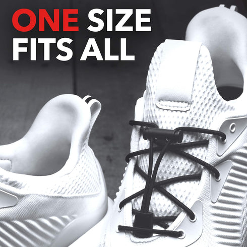 KIWI Sneaker No-Tie Shoe Laces, White, One Size Fits All, 1 Pair...