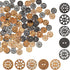 Wooden Buttons for Crafts and Sewing, 5 Designs (0.98 in, 120 Pieces)...