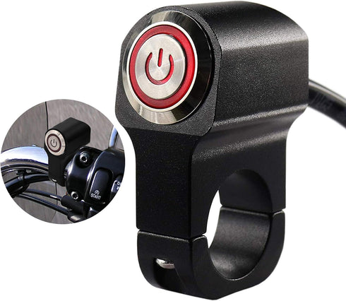 Motorcycle ATV Bike Handlebar Kill Headlight Switch 12V 10A for 7/8inch Handlebars Hazard Brake Fog Light ON Off Switches...