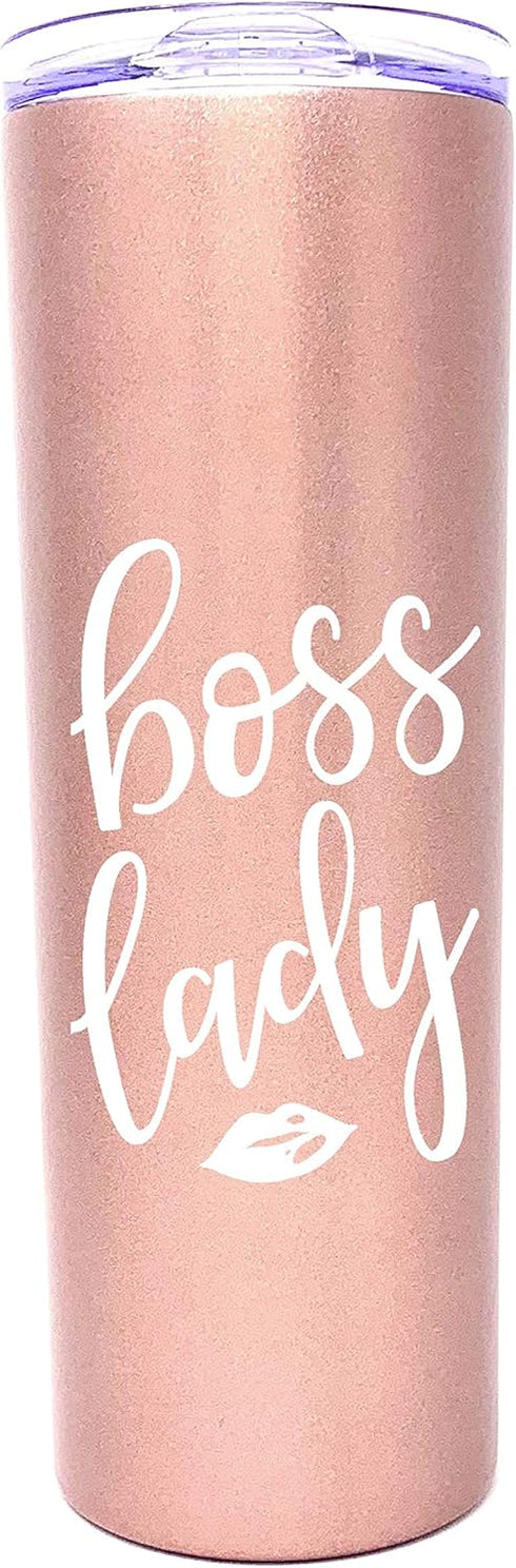 Brooke & Jess Designs Boss Lady Tumbler - Best Boss Gifts for Women - Great Travel Cup Gifts for Bosses, Coworkers, Mom, Christmas, Birthday...