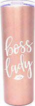 Brooke & Jess Designs Boss Lady Tumbler - Best Boss Gifts for Women - Great Travel Cup Gifts for Bosses, Coworkers, Mom, Christmas, Birthday...