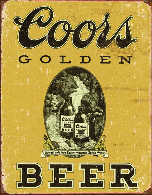 Poster Discount COORS Golden Vintage Tin Sign, 12x16...