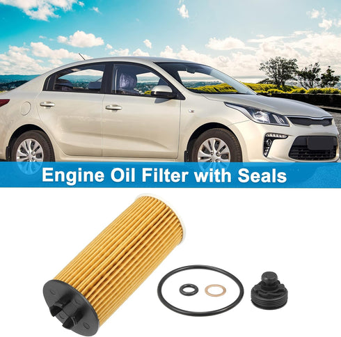 X AUTOHAUX 2 Pcs Engine Oil Filter Replacement 11428570590 11428575210 Oil Fuel Filter for Mini Cooper Clubman ALL4 Base S S ALL4 1.5L L3 - Gas 2....