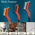 Wire Brush Set, 3 Pcs Stainless Steel/Brass/Nylon Wire Brushes for Cleaning with Curved Handle Grip for Rust Removal, Dirt, Paint Scrubbing(Red)...