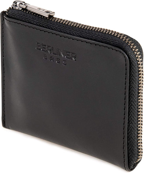 Berliner Bags Premium Leather Coin purse Mark, Mini Wallet with Zipper for Men and Women...