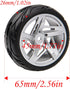 5-Spoke 12mm Hex Hub Wheel Rims & Rubber Tires Compatible with HSP Tamiya HPI Kyosho 1/10 On-Road Touring Car,WLtoys 1/14 144001 Traxxas 1/16 Slas...