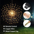 200 LED Starburst Sphere Lights,Firework Lights Battery Powered, Tent Chandelier Remote Control, Waterproof Hanging Lights for Gardens Courtyards ...