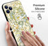 Berkin Arts Compatible with iPhone 11 Pro Case Silicone Cover with Screen Protector Art Nouveau Floral Flower (Clematis by Alphonse Mucha)...
