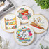 Unittype 4 Set Embroidery Kit for Adults Book Lovers, DIY Cross Stitch Kit with Bamboo Hoops, Needles, Threads, Instructions...