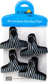 T-Shaped Zebra Print Bag Clips (Set of 4)...