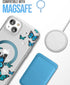 ENCASED Magnetic Case Designed for iPhone 14 with Screen Protector - Compatible with MagSafe Phone Accessories (Blue Butterfly)...