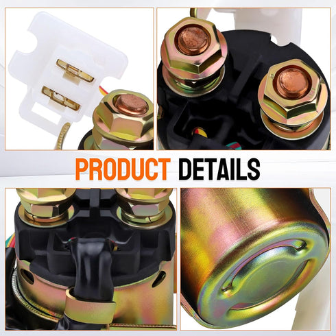 Rancher 350 Starter Solenoid Relay for Honda TRX350 2000-2006 /TRX450 Foreman 450 1998-2004/Rancher 420 TRX420 2009-2014/ Foreman 400 500/35850-HM...