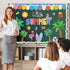 Hello Summer Bulletin Board Decorations Hawaiian Luau Classroom Bulletin Board Border Hawaiian Tropical Palm Paper Cutouts for Classroom Window Wa...