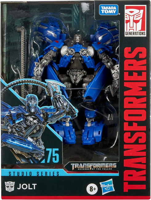 Transformers Toys Studio Series 75 Deluxe Class Revenge of The Fallen Jolt Action Figure - Ages 8 and Up, 4.5-inch...