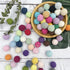Wooden Crochet Beads 20mm 50pc Mix Color Beads DIY Accessories for Making Necklace Bracelet...