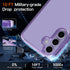 Cover for Samsung Galaxy S24 Case, Non-Yellowing Hard PC Back, Slim Thin Soft Edge Shockproof Phone Case Accessories for S24, Purple...