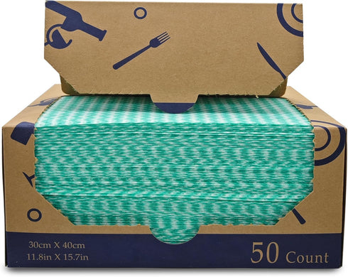 Heavy Duty Wipes Dish Cloths 50Pieces Reusable Wipes Multi-use Cleaning Cloths Towels...
