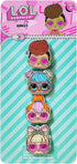 LOL Surprise Dolls Jewelry: 4-Piece Adjustable Rings for Girls (Kids Rings For Girls) LOL DOLLS Ring Sets with metal charm Perfect 6 Year Old Girl...