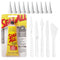 Contact Adhesive and Sealant Bundle: 2 fl oz Tube with 10 Snip Tip Applicators and a Set of 5 Plastic Spreader Tools by 203Brands to Provide Optim...