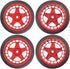 ShareGoo RC OD 2.55" Nylon 12mm Hex Wheels & Rubber Tires Set Compatible with Traxxas Tamiya Sakura HSP Redcat 1/10 RC On-Road Touring Drift Car (...