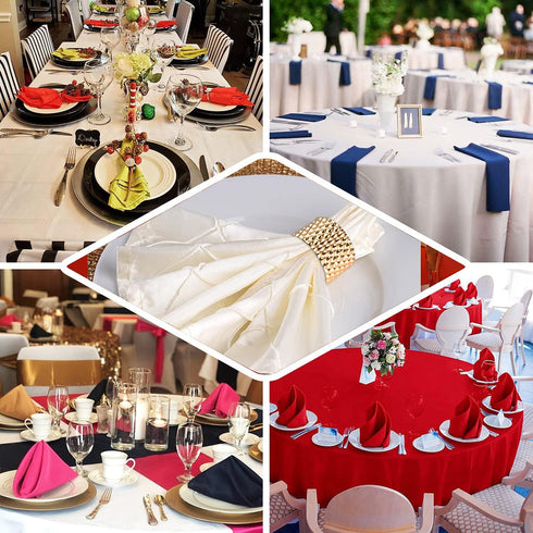 HEIDKRUEGER Napkin Rings Set Gold Dining Table Decoration Handmade Napkin Holder (B-12Pcs)...