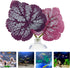 POPETPOP Betta Leaf 2pcs Beta Fish Leaf Bed Aquarium Purple Plant Leaf Hammock Suction Cup Fish Tank Betta Fish Leaf Lounger Landscape Decoration ...