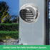 3 INCH Wall Air Vent Cover, Moonjor Thicken 304 Stainless Steel Round Extractor Wall External Cover for Apartment, Villa, Flats, House - Silver...