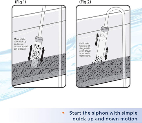 Aqueon Siphon Vacuum Gravel Cleaner Large - 10 Inches...