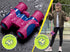 Binoculars for Kids, Girls or Boys Real Kids Binoculars in Vibrant Pink Blue - includes Sticker Book with 40 Bird Species - Kids Toys Small Binocu...