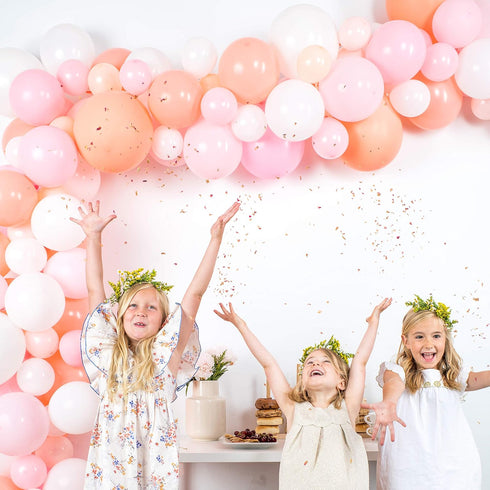 Balloon Garland Kit - Pink, White, Blush Balloons for Parties - Valentine's Day / Galentine's Party - Large, Small Baby Pastel Matte Balloons - Ba...