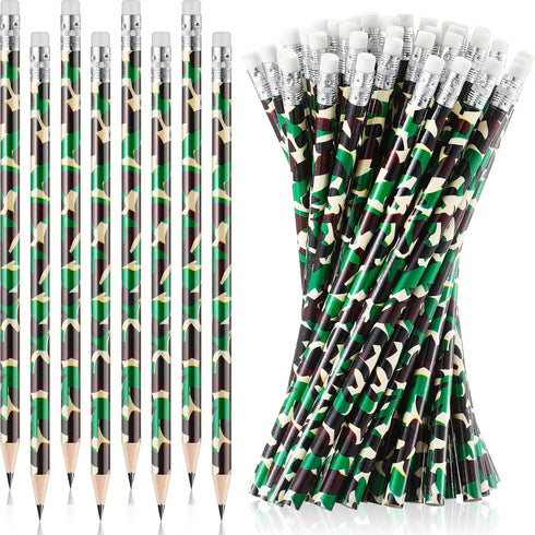Chivao 50 Pack Camouflage Pencils Tactical Pencils Camo Party Favors Army Party Decorations Pencils Military Pencils for Teachers School Supplies ...