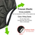 Adult Diaper Cover for Incontinence, Cloth Active Latex Leak Proof Pants, Noiseless Reusable Washable Pull Up Plastic Pants (Black, 2XL)...