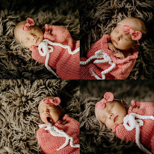 DRESHOW BQUBO Baby Girl Bows and Headbands Soft Nylon Hairbands Elastics Handmade Girls Flower Hair Accessories for Newborn Infant Toddlers Kids 1...
