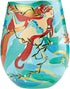 Designs by Lolita “Mermaid” Hand-painted Artisan Stemless Wine Glass, 20 oz....