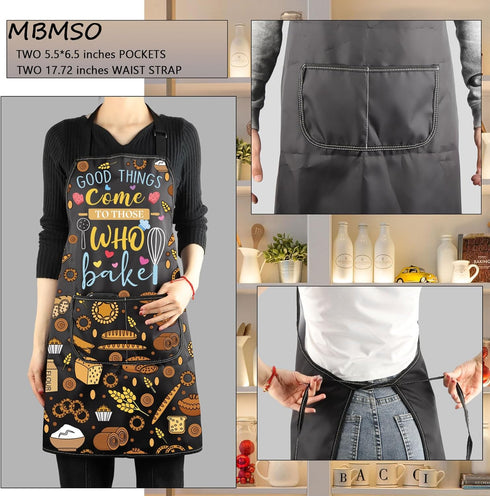 MBMSO Baking Apron the Secret Ingredient is Always Love Apron Baker Gifts Baking Cooking Gifts for Bake Lover Kitchen Apron...