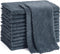 Homaxy 12 Pack Kitchen Dish Cloths (10 x 10 Inches, Dark Grey), Super Soft and Absorbent Coral Velvet Dish Towels, Nonstick Oil Fast Drying Microf...