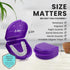 FRESH KNIGHT Retainer Case (2 Pack). Retainer Case with Vent Holes. Perfect for Denture, Mouth Guard, Aligner (Purple)...