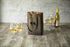 PICNIC TIME 2 Bottle Insulated, Distressed Waxed Canvas Tote, Wine Gift Bag, Khaki Green with Beige Accents...