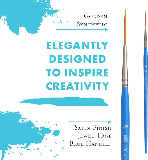 Princeton Select Artiste, Series 3750, Paint Brush for Acrylic, Watercolor and Oil, Script Liner, 2/0...