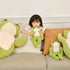 Lovely Supersoft Green Muscle Frog Plush,Funny Huggable Froggy Dolls,Adorable PlushFrog for Kids, 13.8...