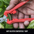 Corona FS 3214D ComfortGEL Leaf & Stem Micro Snips, Pack of 1, Orange...