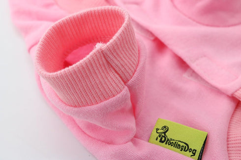 DroolingDog Girl Dog Shirts Pink Dog Clothes Puppy Hoodie Female Princess Crown Sweatshirt Pet T Shirt for Small Dogs Girls, XS...