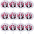 Blulu 20 Pcs Chinese Japanese Cherry Blossom Hand Fans handheld Paper Folding Fans for Wedding, Cherry Blossom Decor Japanese Room Decor, Birthday...