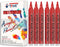 Red Acrylic Paint Marker Pens - 2-3mm Medium Tip, 6 Pack Permanent Red Water Based Paint Pen for DIY Projects, Paintings for Rock, Fabric, Wood, L...